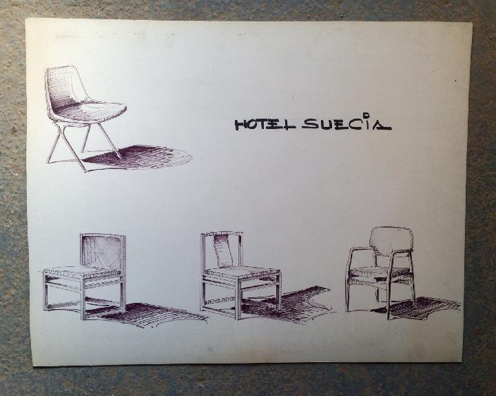Diseño de sillas Hotel Suecia
