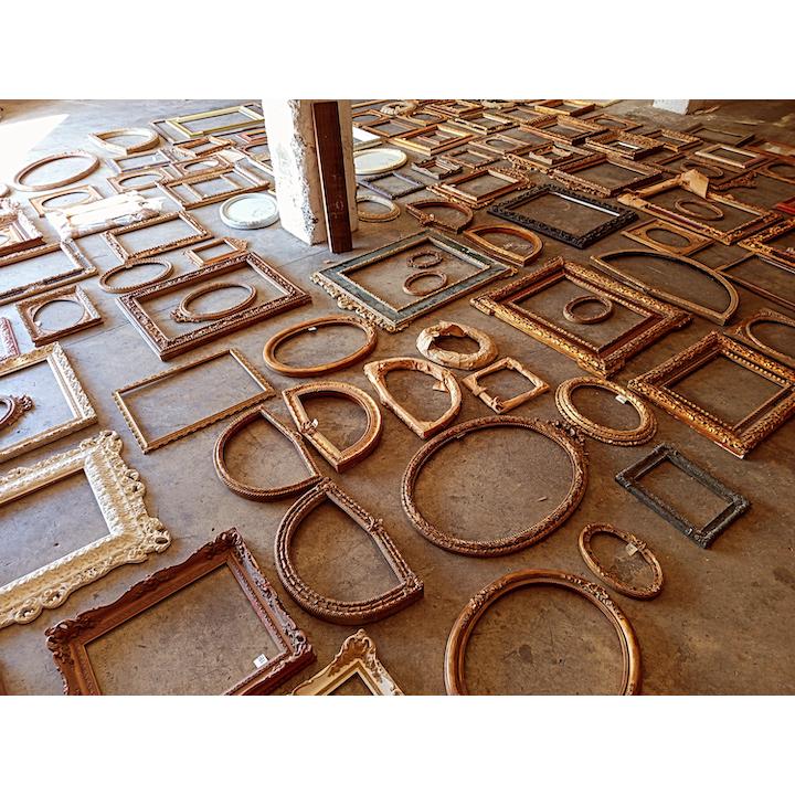 LOTE MARCOS ANTIGUOS POLICROMADOS