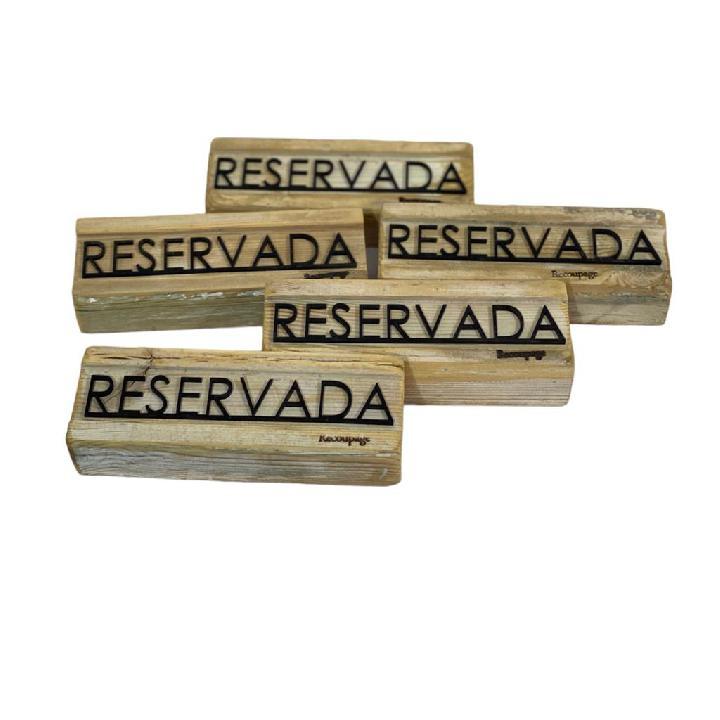 Cartelería reservado