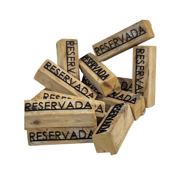 Cartelería reservado