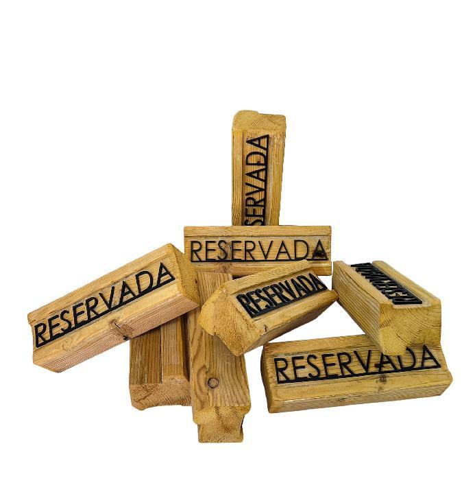 Cartelería reservado