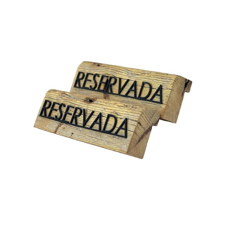 Cartelería reservado