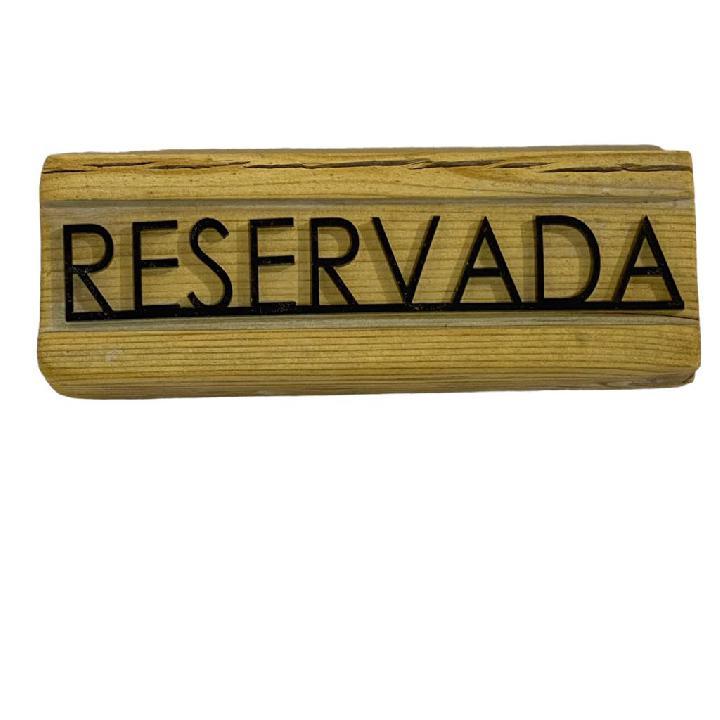 Cartelería reservado