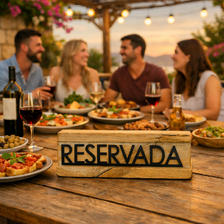 Cartelería reservado