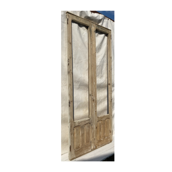 Puerta balconera doble