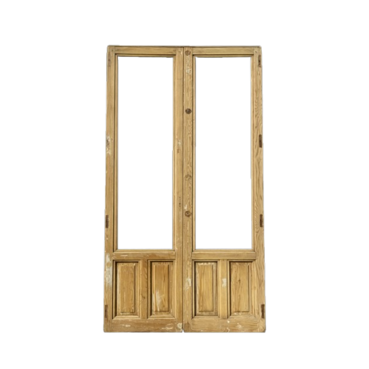 Puerta balconera doble