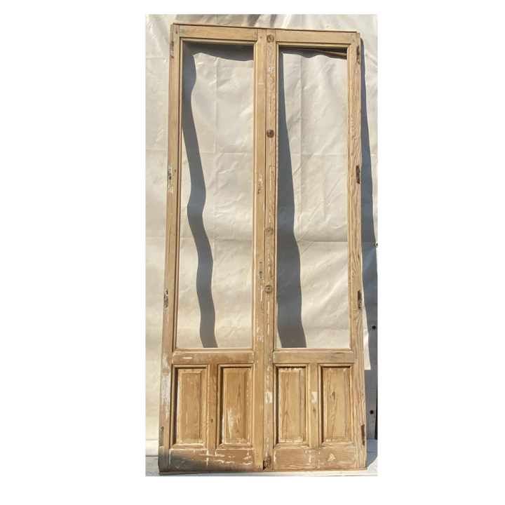 Puerta balconera doble