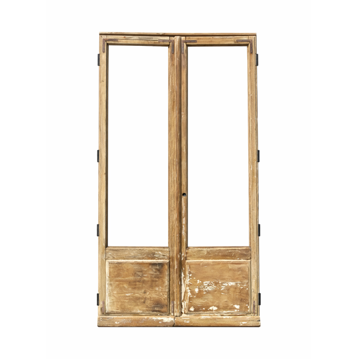 Puerta balconera doble