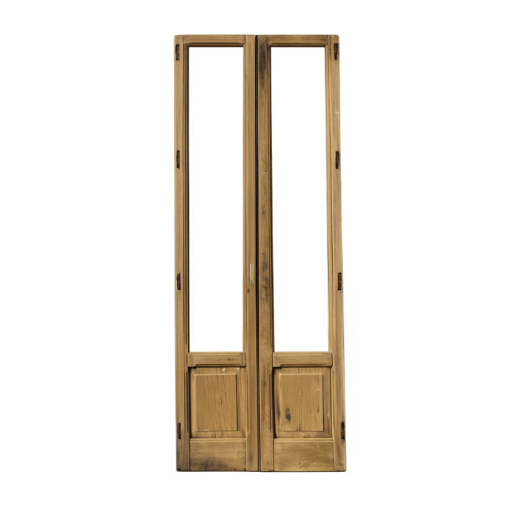 Puerta balconera doble
