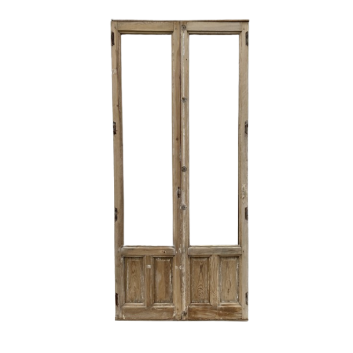 Puerta balconera doble