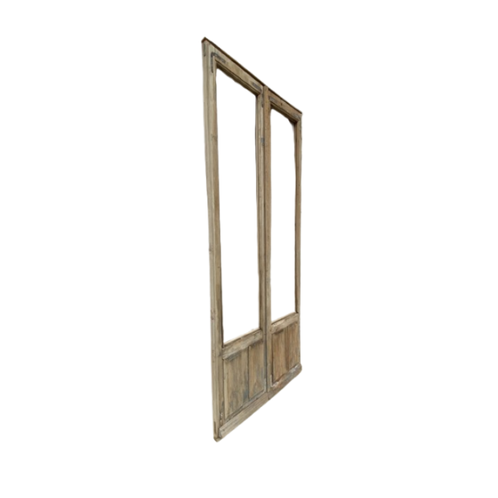 Puerta balconera doble