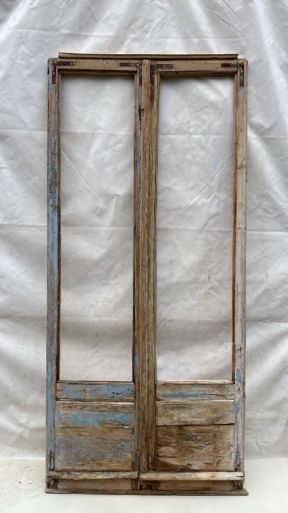 Puerta balconera doble
