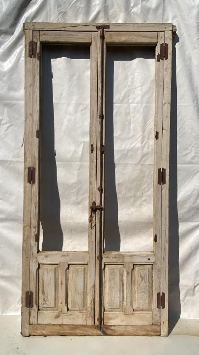 Puerta balconera doble