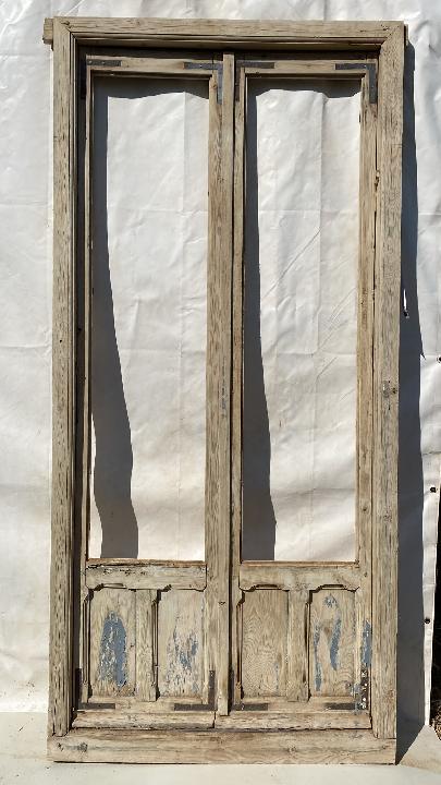 Puerta balconera doble