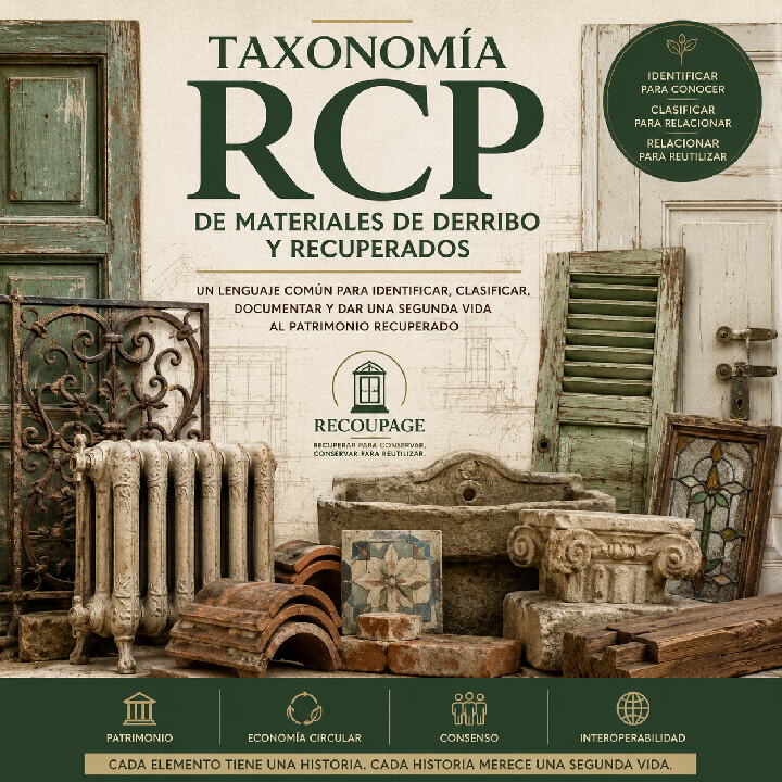 Taxonomía RCP de materiales de derribo y recuperados