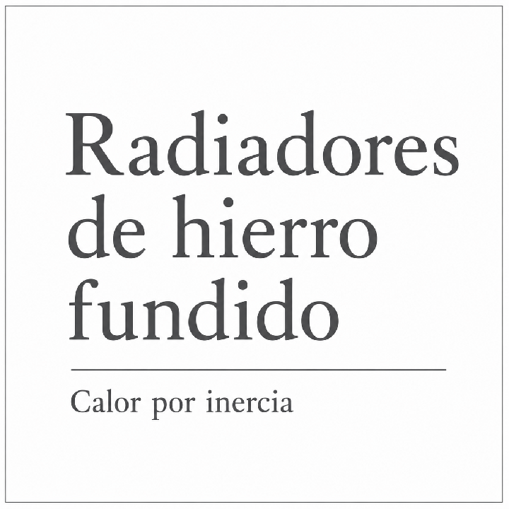 Radiadores de hierro fundido.
