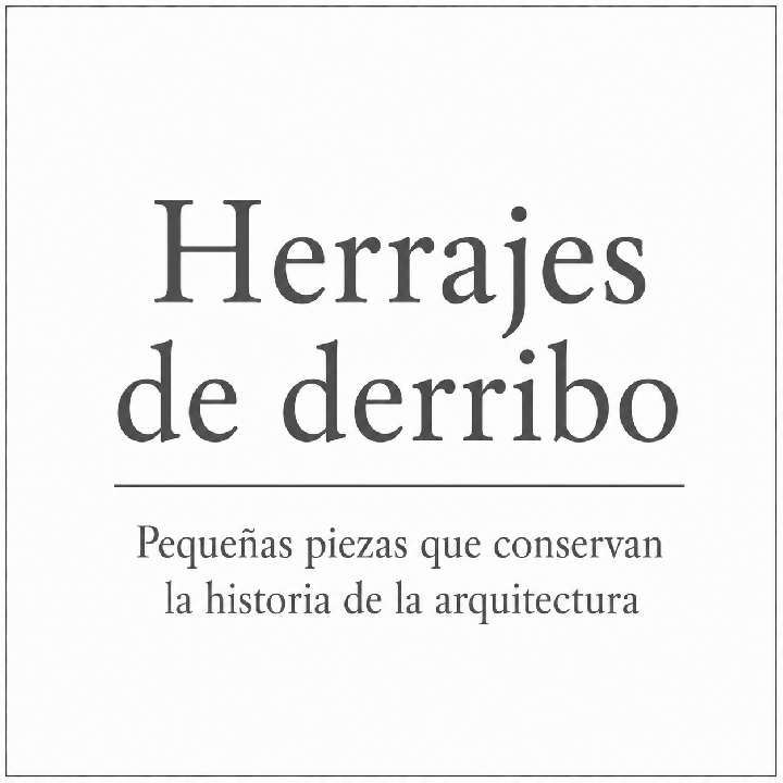 HERRAJES PROCEDENTES DE DERRIBO