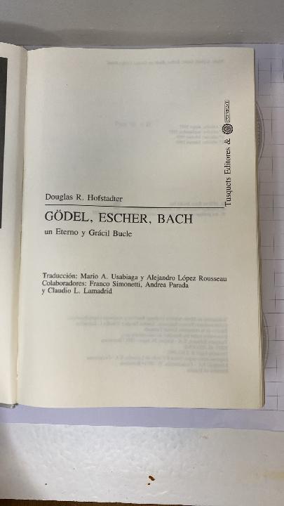 Gödel, Escher, Bach un eterno y grácil bucle