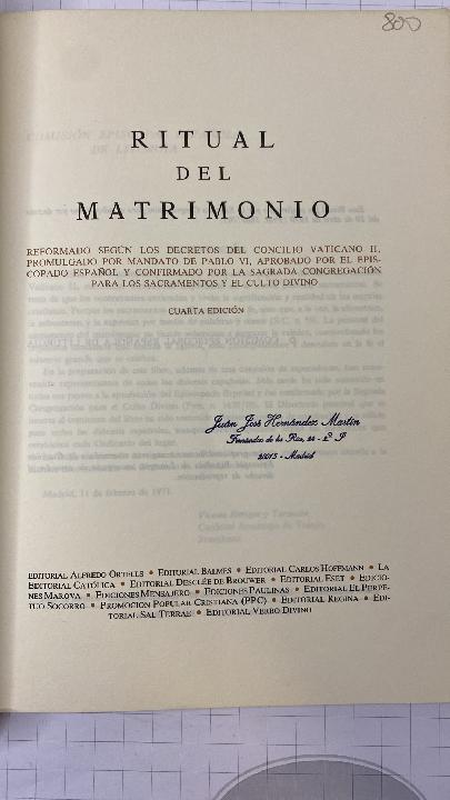 Ritual del matrimonio