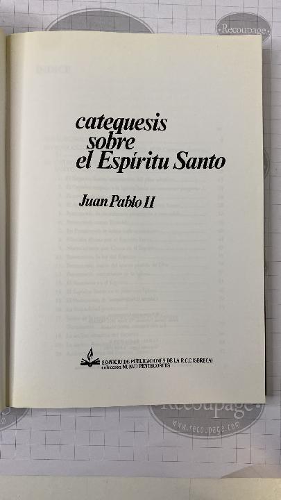 Catequesis sobre el Espíritu Santo