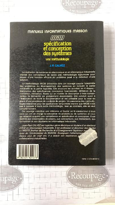 Spécification et conception des systemes