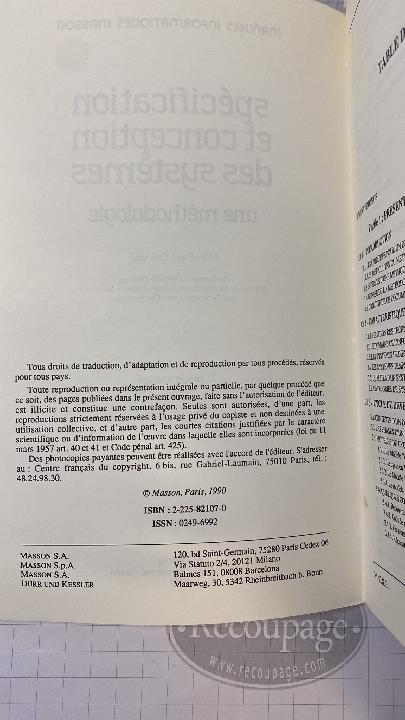 Spécification et conception des systemes
