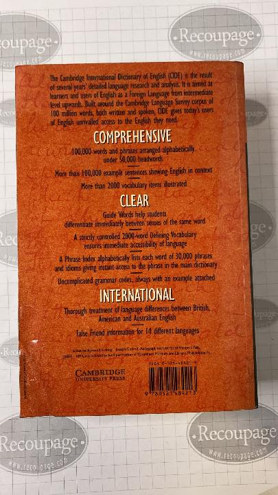 Cambridge international dictionary of english