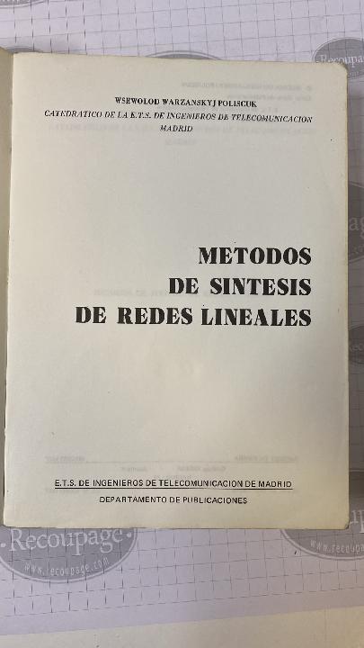 Métodos de síntesis de redes lineales