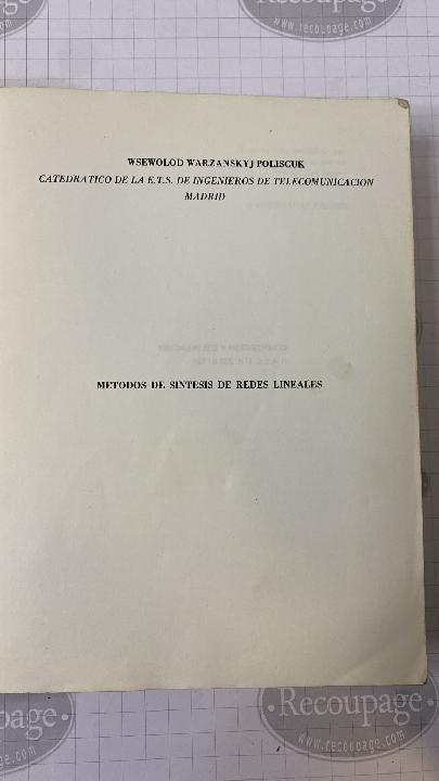 Métodos de síntesis de redes lineales