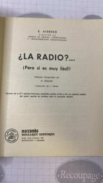 ¿La radio? ¡pero si es muy fácil!