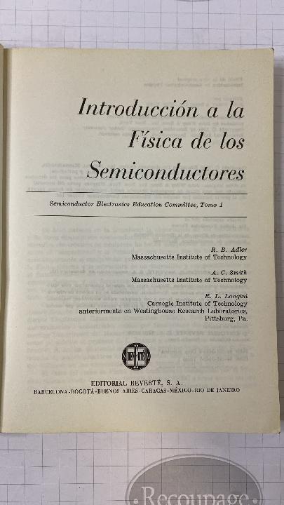 Introducción a la física de los semiconductores