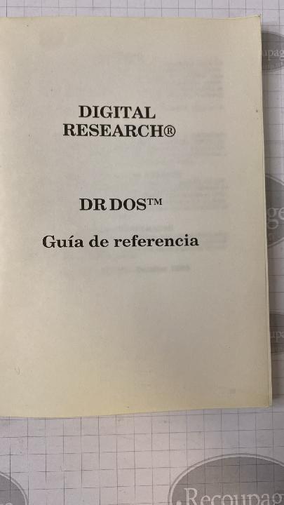 Guía de referencia de DR DOS™