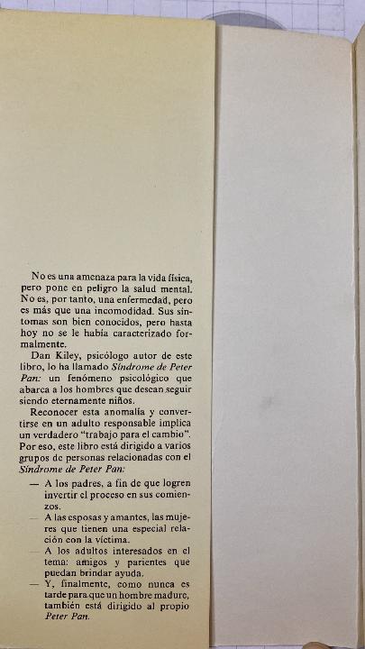El síndrome de Peter Pan