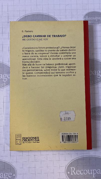 ¿Debo cambiar de trabajo? Me quedo o me voy