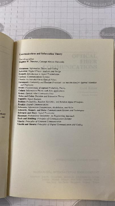 Optical fiber cummunications