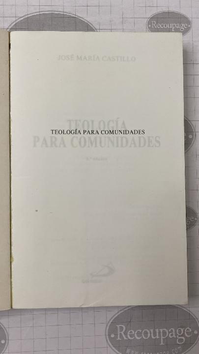 Teología para comunidades