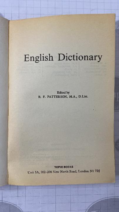 English dictionary