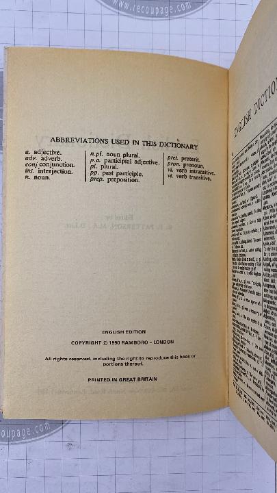 English dictionary