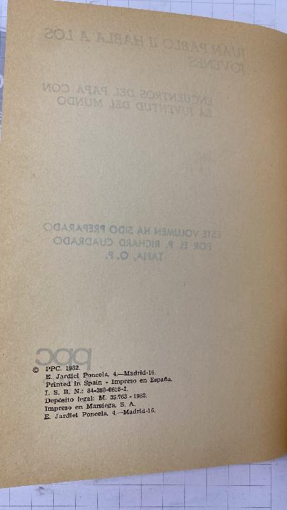 Juan Pablo II habla a los jóvenes