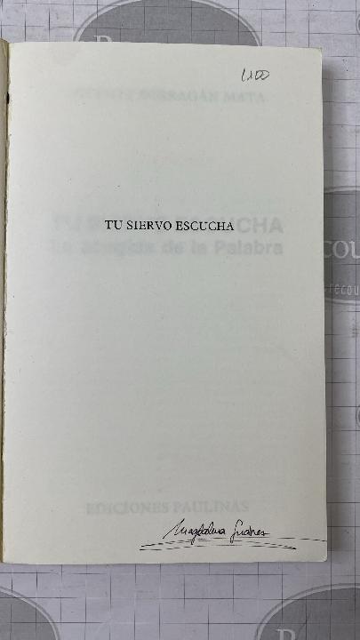 Tu siervo escucha: La acogida de la Palabra