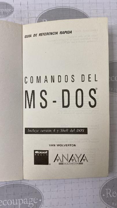 Comandos del MS-DOS: Guía de referencia rápida