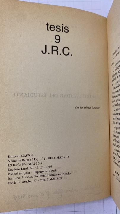 Tesis 9 J.R.C.