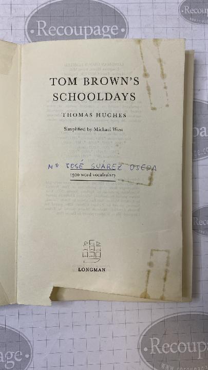 	Tom Brown’s Schooldays