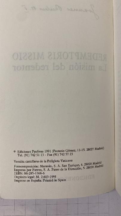 Redemptoris Missio