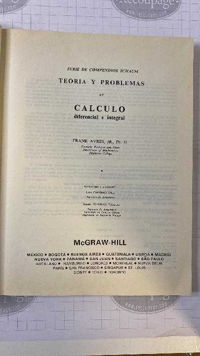 Cálculo diferencial e integral