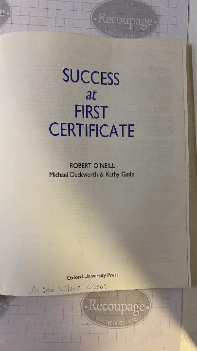 Success at First Certificate