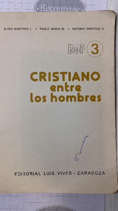 Cristiano entre los hombres